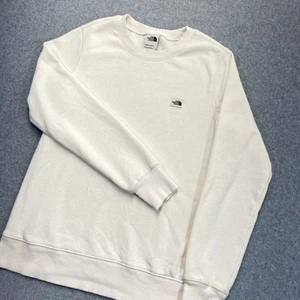 The North Face Crewneck Sweatshirt Womens Small S Ivory White Outdoor Hiking - Picture 1 of 11