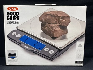 OXO Good Grips 11-Pound Stainless Steel Food Scale with Pull-Out Display - Picture 1 of 19