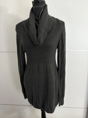 💛 dünner dunkelgrauer Long-Pullover in Gr. M von C&A Yessica, Maße beachten - Bild 1 von 4