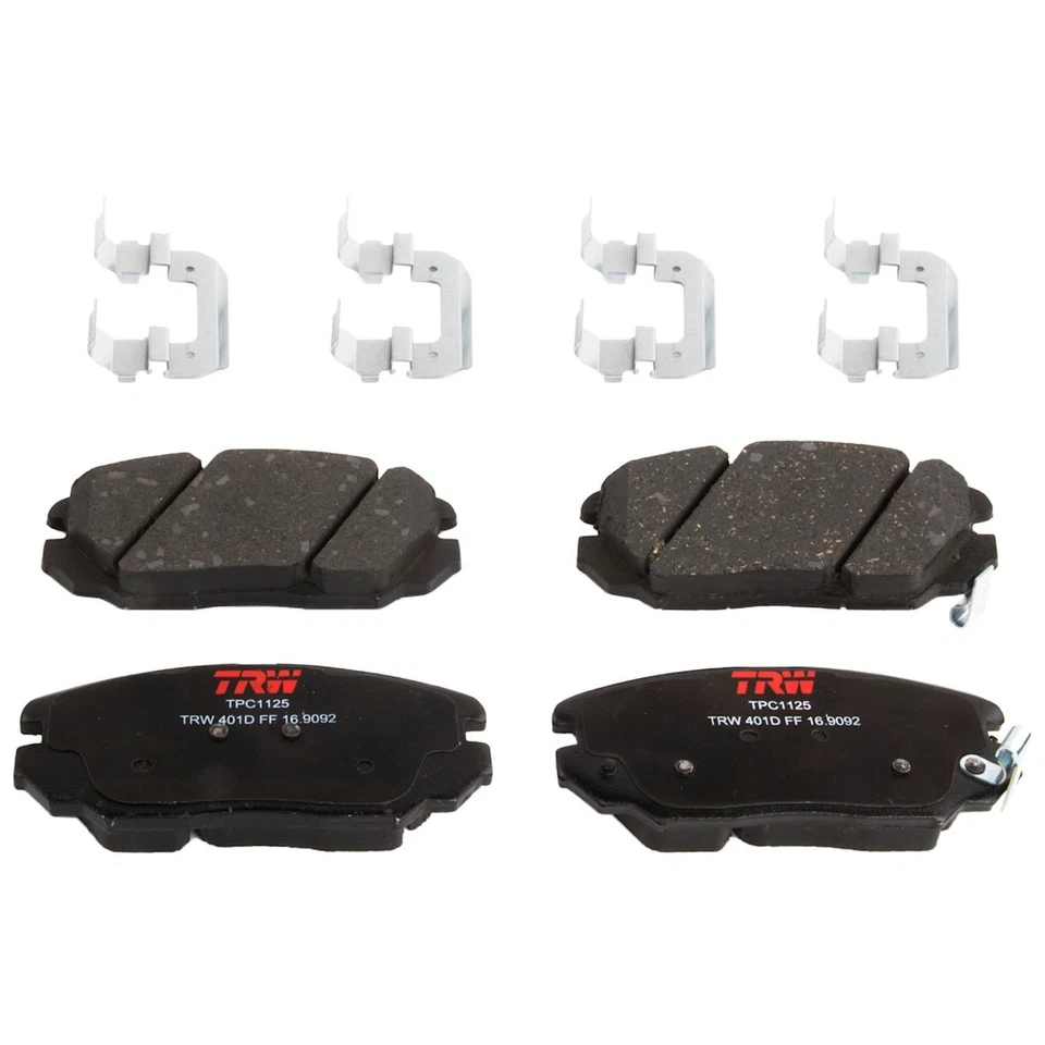 Juego de pastillas de freno delanteras TXC1125 TRW de 2 ruedas para Hyundai Azera Sonata Kia Amanti Foto 1 de 1