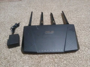 Asus AC2400 4x4 1GB Router RT-AC87R W/ Power Cord ~ TESTED - Picture 1 of 6