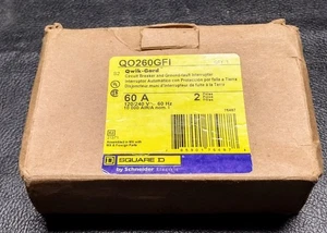 New Square D QO260GFI 60A Qwik-Gard Circuit Breaker & Ground-fault Interrupter  - Picture 1 of 3