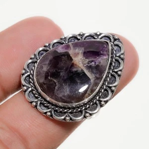 African Amethyst Gemstone Ring Handmade Antique Design Gift Jewelry 6.50" FR 691 - Picture 1 of 7