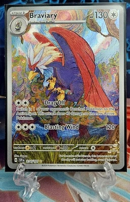 Pokémon TCG Braviary 214/191 Illustration Rare NM Surging Sparks - Image 1 of 3