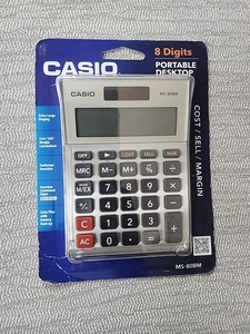 Casio MS-80BM Calculator- Silver Metal Color New Sealed NIP - Picture 1 of 5