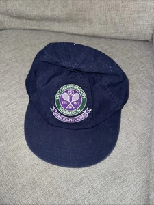 Polo Ralph Lauren Mütze Katze marineblau Wimbledon Tennis Pony bestickt Riemen hinten - Bild 1 von 4