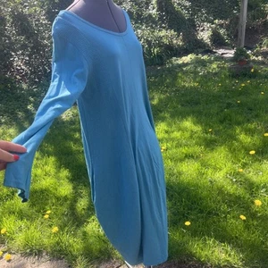 MADE IN ITALY Stretch Cotton Oversized bubble midi dress L 16-18-20 LAGENLOOK - Picture 1 of 11