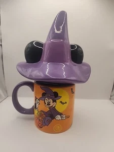 Disney Halloween 2021 Minnie Mouse Purple Witch Mug w/ Hat & Ears Topper - Picture 1 of 2
