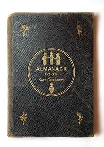 Kate Greenaway Kunst ~ Almanack für 1884 ~ Vintage antikes viktorianisches Kinderbuch - Bild 1 von 8