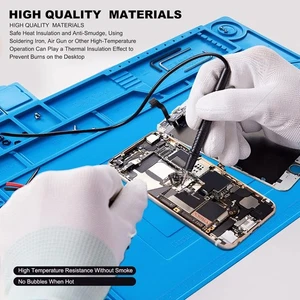 Anti-Static Soldering Station Mat Heatproof 932°F for Electronics Repair - Picture 1 of 16