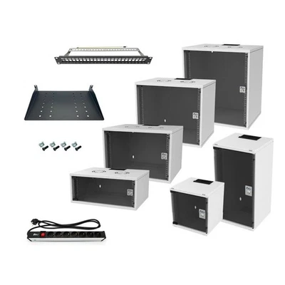 ARLI Netzwerkschrank Serverschrank 10" / 19 " Wandgehäuse Rack Server Schrank - Bild 1 von 4