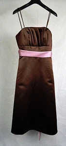 WTOO By Watters & Watters Brown Lanvander Purple Bridesmaid Prom Dress 2 NWT - Picture 1 of 4