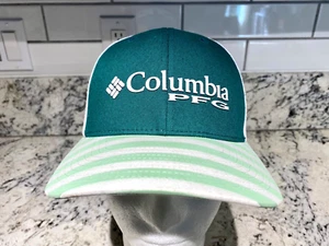 COLUMBIA PFG Women’s SnapBack Mesh Green White Hat Cap Adjustable One Size 🎣 - Picture 1 of 8