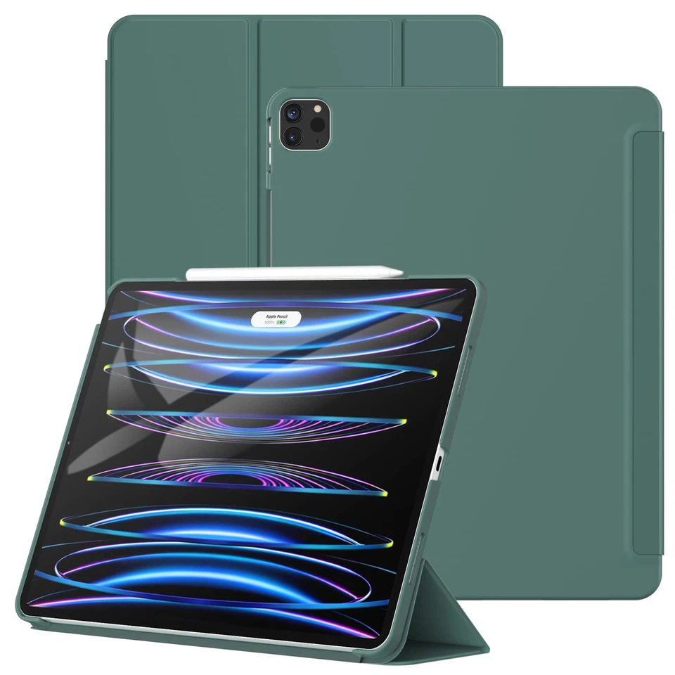 For iPad Pro 12.9" 1st 2nd 4th 5th 6th Generation Leather Stand SMART CASE Cover - Image 1 of 1