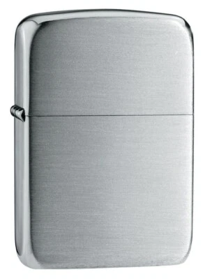 Zippo 24, Hand Satin Sterling Silver 1941 Replica Lighter, NEW - Image 1 of 3