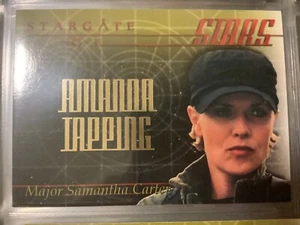 STARGATE SG-1 STARS CARD S3 MAJOR SAMANTHA CARTER 2000 RITTENHOUSE MGM STUDIOS - Picture 1 of 2