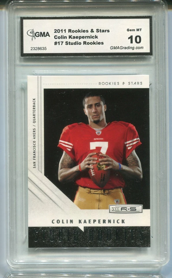 2011 Colin Kaepernick Rookie & Stars Studio Rookie Gem Mint 10 #17 - Image 1 of 1