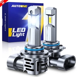 Pair AUTOONE 9005 HB3 LED Headlights Bulbs Kit 6500K High Low Beam Super Bright - Picture 1 of 12