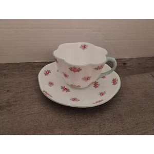 Shelley Fine Bone China Dainty Rosebud Cup and Saucer 13426 Rose Bud England - Picture 1 of 7