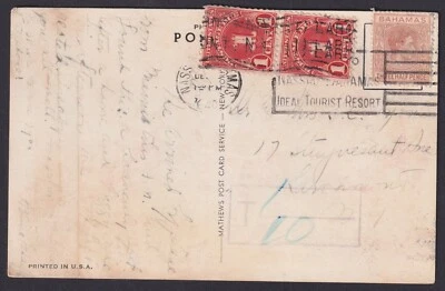 БАГАМСКИЕ ОСТРОВА: (20747) 1940 облагаемые налогом почтовые расходы из-за отеля PPC в Нью-Йорк - Изображение 1 из 2