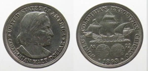 *TRIU* USA HALF DOLLAR 1893 Columbian SILVER - Picture 1 of 1
