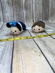 Disney Parks Tsum Tsum Rare Fantasyland Sorcerer Mickey 3.5" Plush + prince - Picture 1 of 13