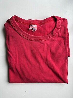 VINTAGE CHAMPION ANNI'80 Tee Shirt Rosso Made In USA • 28.92€