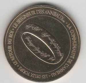 A 2004 TOKEN MEDAILLE MONNAIE DE PARIS -- 75 000 N°1 LE SEIGNEUR DES ANNEAUX   - Picture 1 of 2