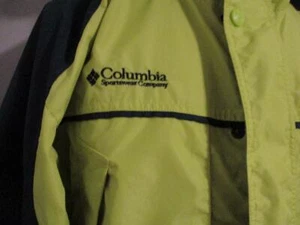 Columbia  Mens Large windbreaker with hood. Light Green/Dark Green. Pull over - Picture 1 of 6