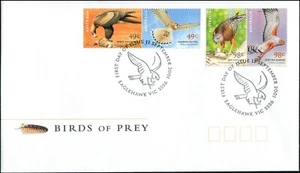 Australia Birds of Prey 2001 conjunto de 4 cubiertas de primer día, muy buen estado - Imagen 1 de 1