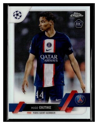 2022-23 Topps Chrome UEFA Club Competitions #125 Hugo Ekitike Refractor - Image 1 of 2