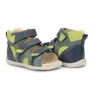 Sandalia ortopédica de cuero natural con soporte para tobillo Memo Diego First Walking para niños pequeños - Imagen 1 de 9