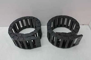 2 New Igus 10.6.075 Cable Chain 3.70" x 1" Outer / 75mm Bending Radius / ~27"L - Picture 1 of 9