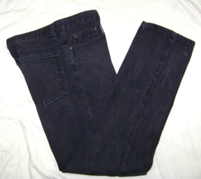 Men's Faded Glory Black Denim Jeans - Size 32 x 30 - Measures 34 x 30 - Image 1 of 4