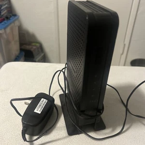 Netgear C3000 N300 Gigabit WiFi Cable Modem Gateway Router w/ Power Cord - Picture 1 of 2