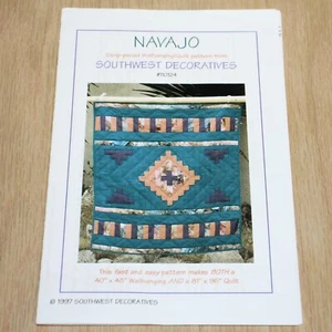Southwest Decoratives Navajo #110124 Strip-Pieced Wallhanging Pattern 1997 - Picture 1 of 2