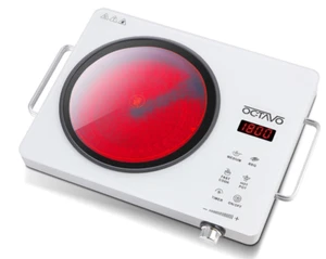 Quemador infrarrojo portátil de 1800 vatios, quemador eléctrico con temporizador de 4 horas, eléctrico - Imagen 1 de 7