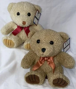 Lot of 2 Vintage 1995 T.C. Dawson by Fiesta PATRICK Teddy Bear Plush NEW W/ TAGS - Picture 1 of 17