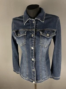Miss Sixty Womens Jacket Jeans Button Blue Size S - Picture 1 of 14