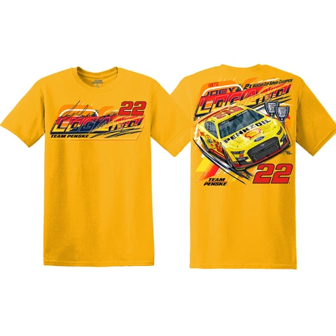Joey Logano 2023 Shell-Pennzoil Gold Paint Scheme T-Shirt Cover
