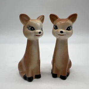 Vintage Anthropomorphic Long Tall Deer  Salt & Pepper Shakers Excellent - Picture 1 of 8