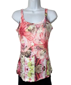 energie WORLD WEAR FLORAL TANK TOP & SHEER CAPE, PM, NWOT - Picture 1 of 6