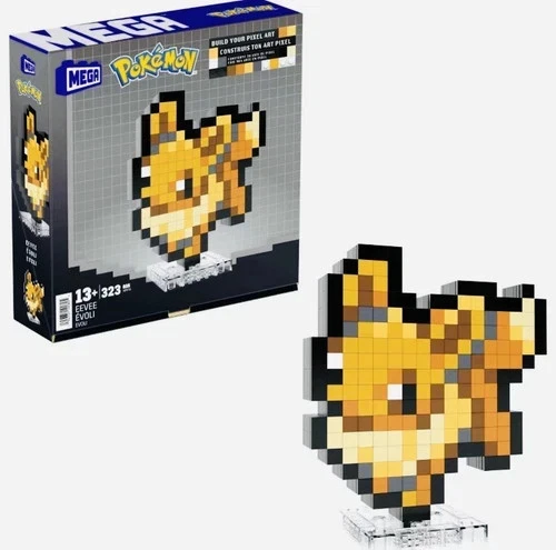 MEGA Pokémon Eevee Pixel Art Building Set with 323 Pieces HTH78