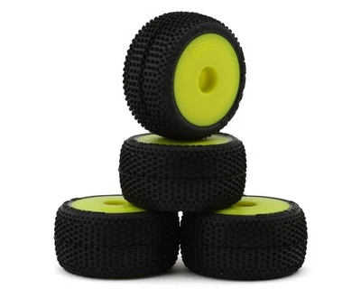 Pro-Line Losi® Micro-T™ Blockade Pre-Mounted Tires (Yellow) (4) [PRO-2632] - Image 1 of 4