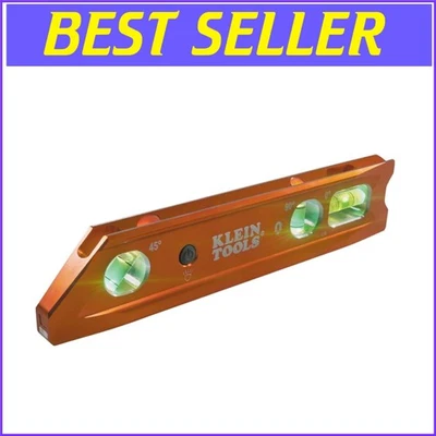 Professional High-Visibility 9-Inch Level with Easy-Read Vials and Magnet Track - Image 1 of 4