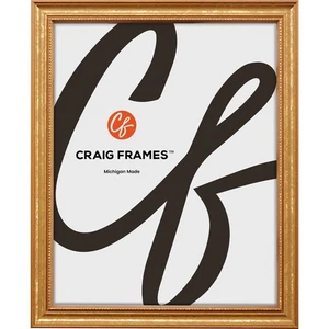 Craig Frames 8,5x11 Bilderrahmen - Gold verzierter Stil, 3/4 Zoll breit Massivholz... - Bild 1 von 7