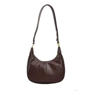 Hobo Bag Shoulder Bag for Women Purse Vegan Leather Retro Handbag with Zipper... - Picture 1 of 4