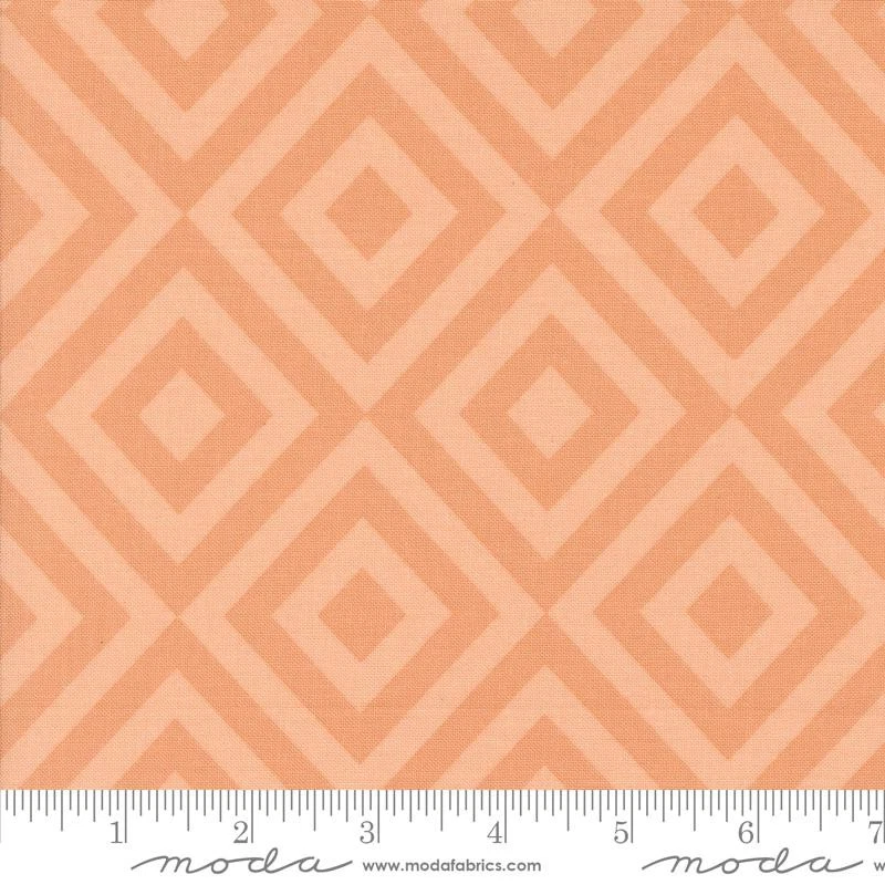 Moda 44" fabric 38147 21 Peach Rainier, Glacier Peaks Geometric, cotton - Image 1 of 1