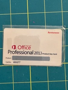 Microsoft Office Professional 2013 Full Retail Version Product Key Card - Picture 1 of 1
