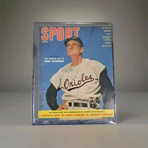 VINTAGE 1955 SPORT MAGAZINE SPORTS Aug 1955 THE DOUBLE LIFE OF PAUL RICHARDS VTG - Picture 1 of 12
